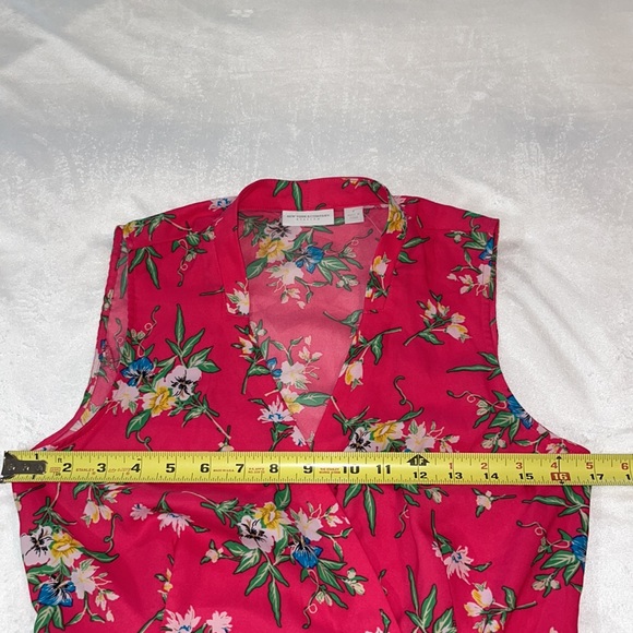 NWT New York & Company Women’s Sleeveless Maxi Wrap Around Floral Dress Size S - Picture 7 of 9